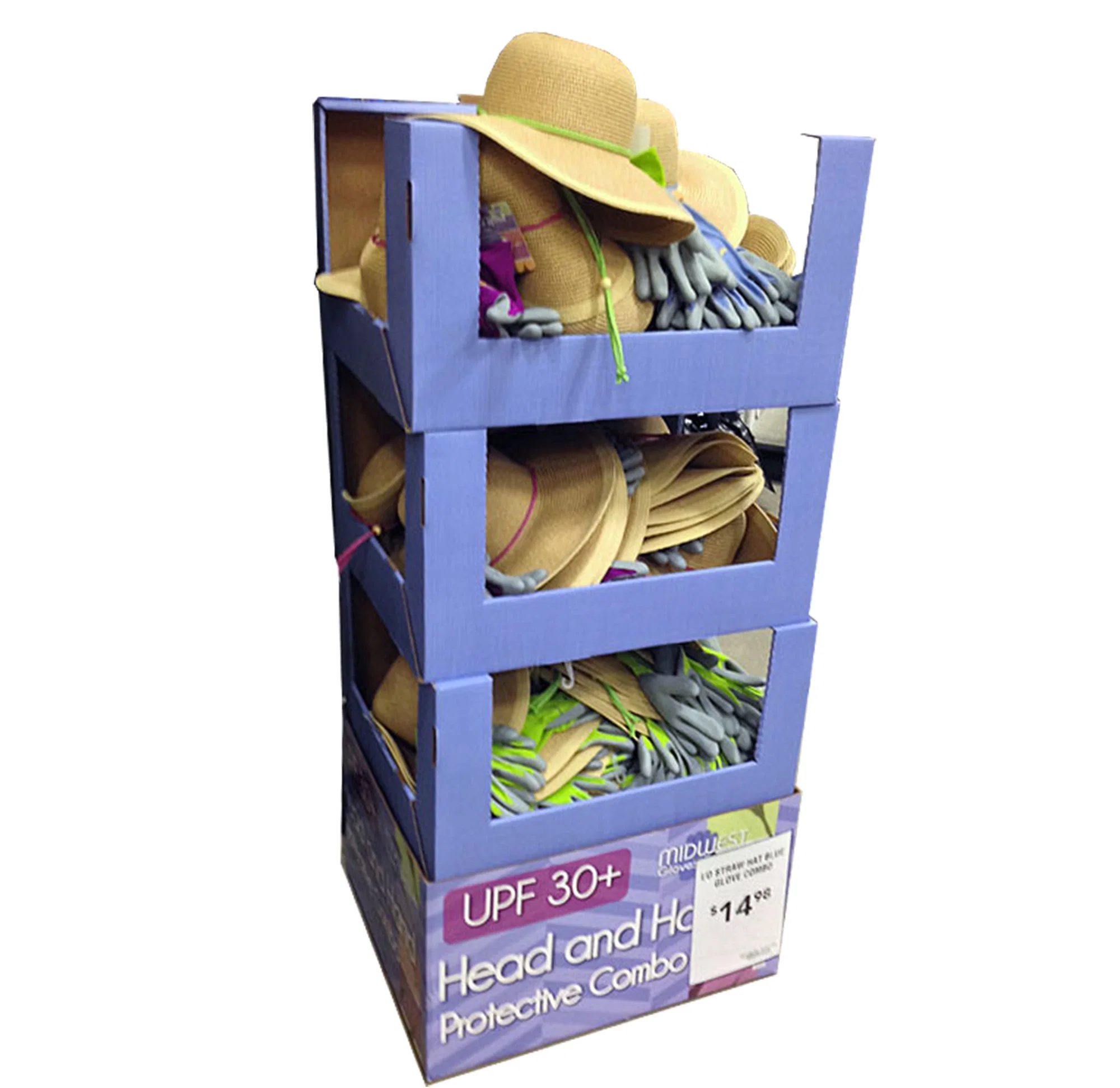 Corrugated Paper Free Standing Display Units for Candy Sweet Retail