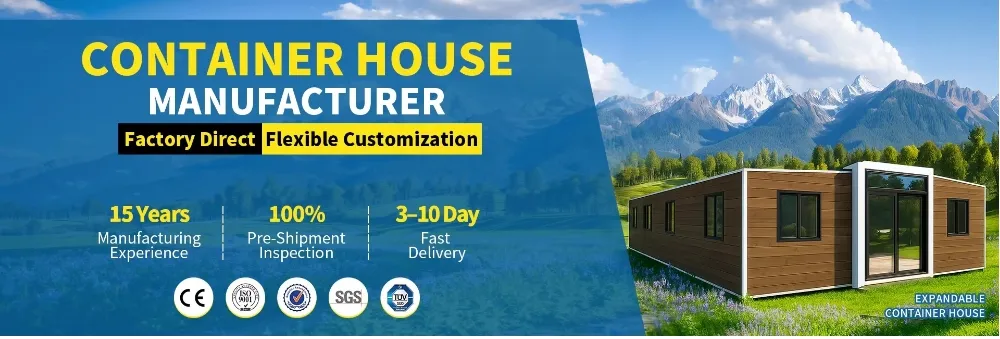 Expandable Container House Banner