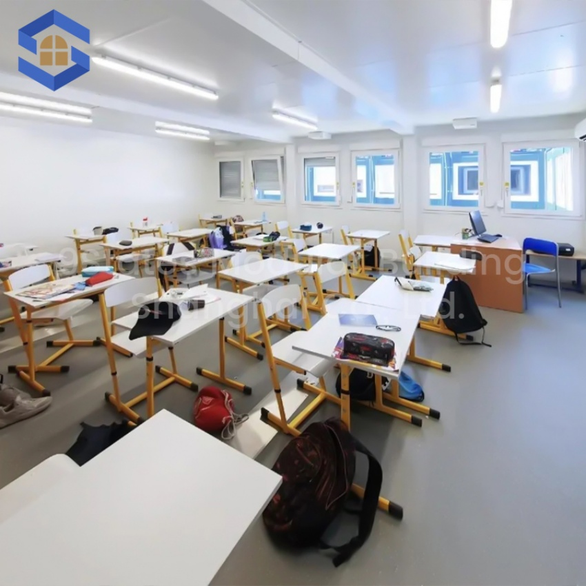 Modular-Expandable Prefabricated Steel Building Container House 20FT Fast-Install Classroom Kit