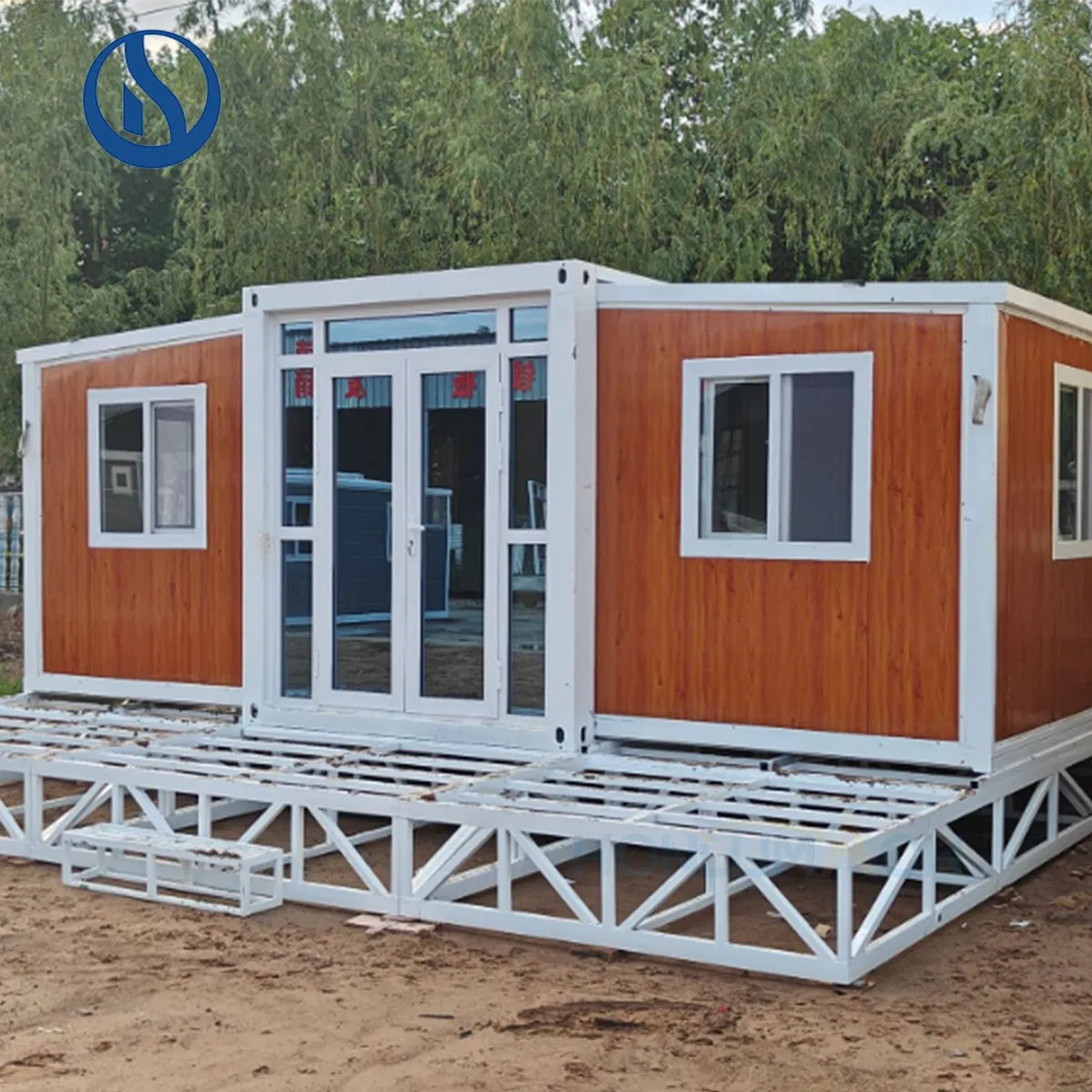Honlu 20FT Luxury Prefabricated House Detachable Container Modular House Camping 3 Bedroom Double Decker Prefab Tiny Home