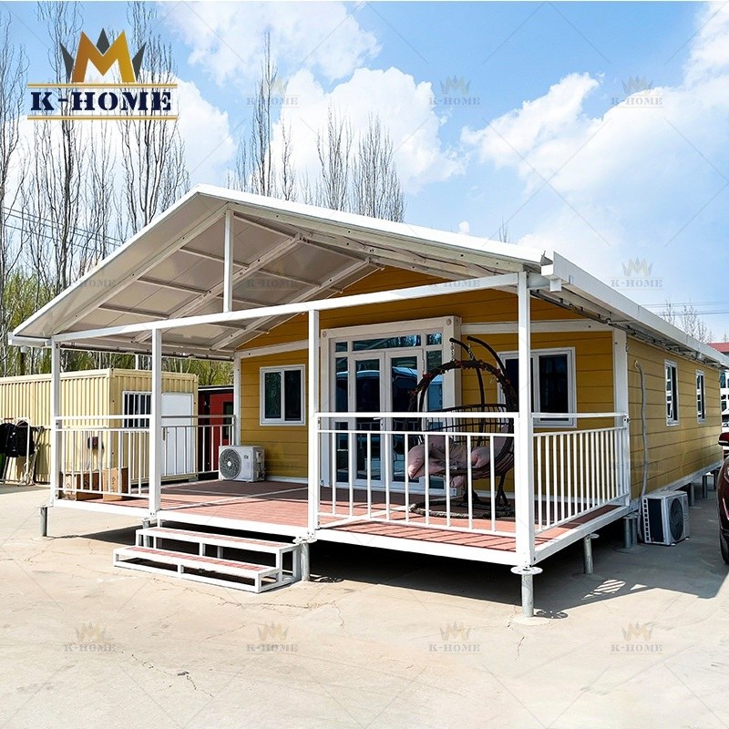 Modular Portable 20FT &amp; 40FT Prefab Expandable Containers Double Wing Foldable Houses