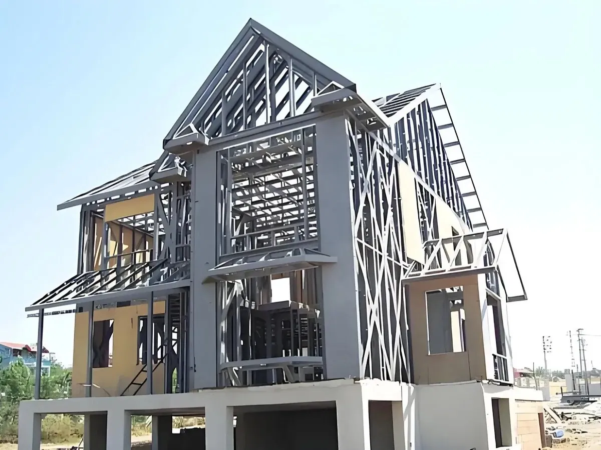 Prefabricated Portable Tiny Luxury Container House Prefab Light Steel Structure Prefab Steel Villa