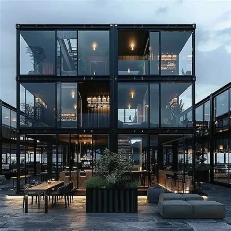 Luxury Ocean View Prefab Container Villa with Steel Structure Design