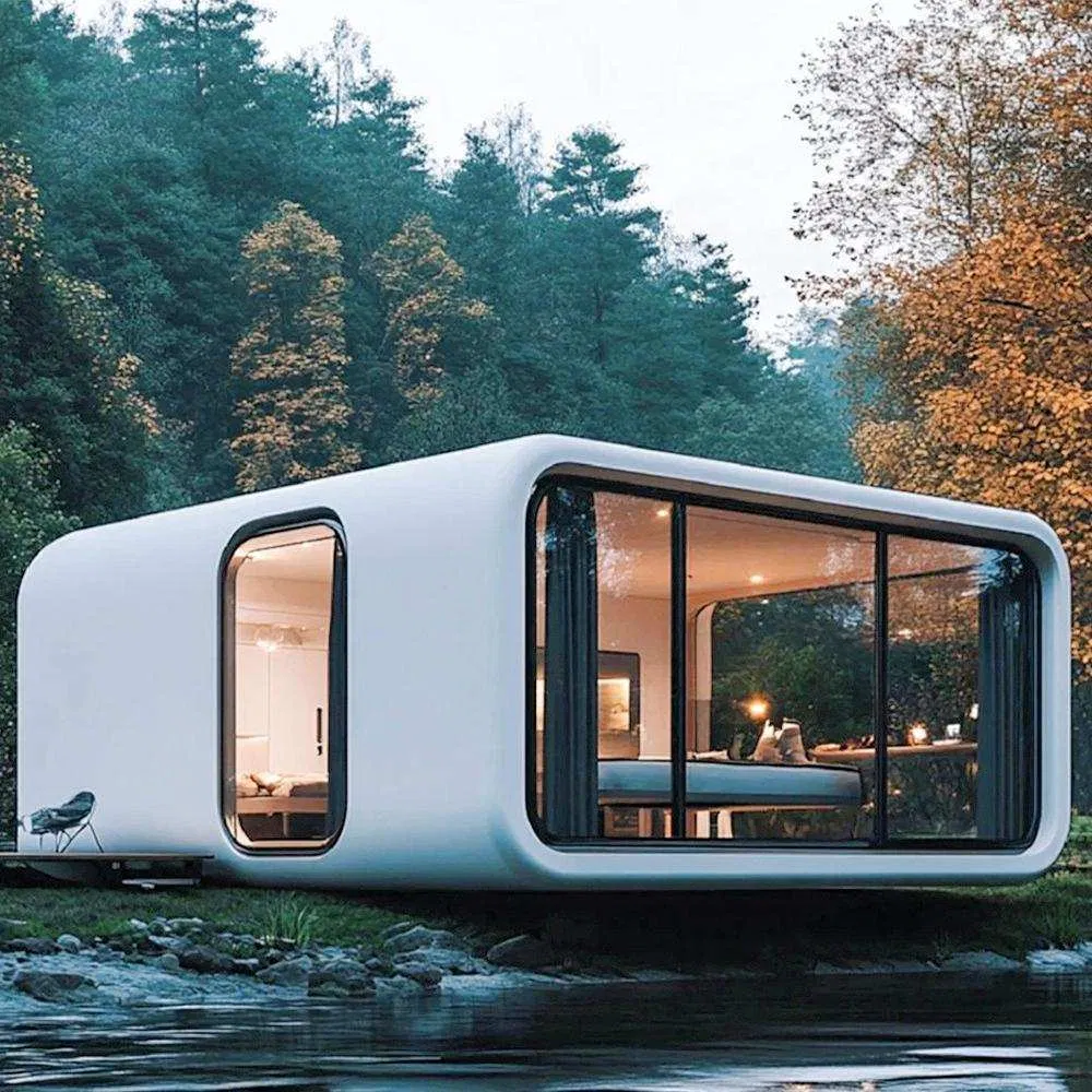 40FT Aluminum Alloy with Constant-Temp System for Alpine Ski Resort Lodges Apple Cabin