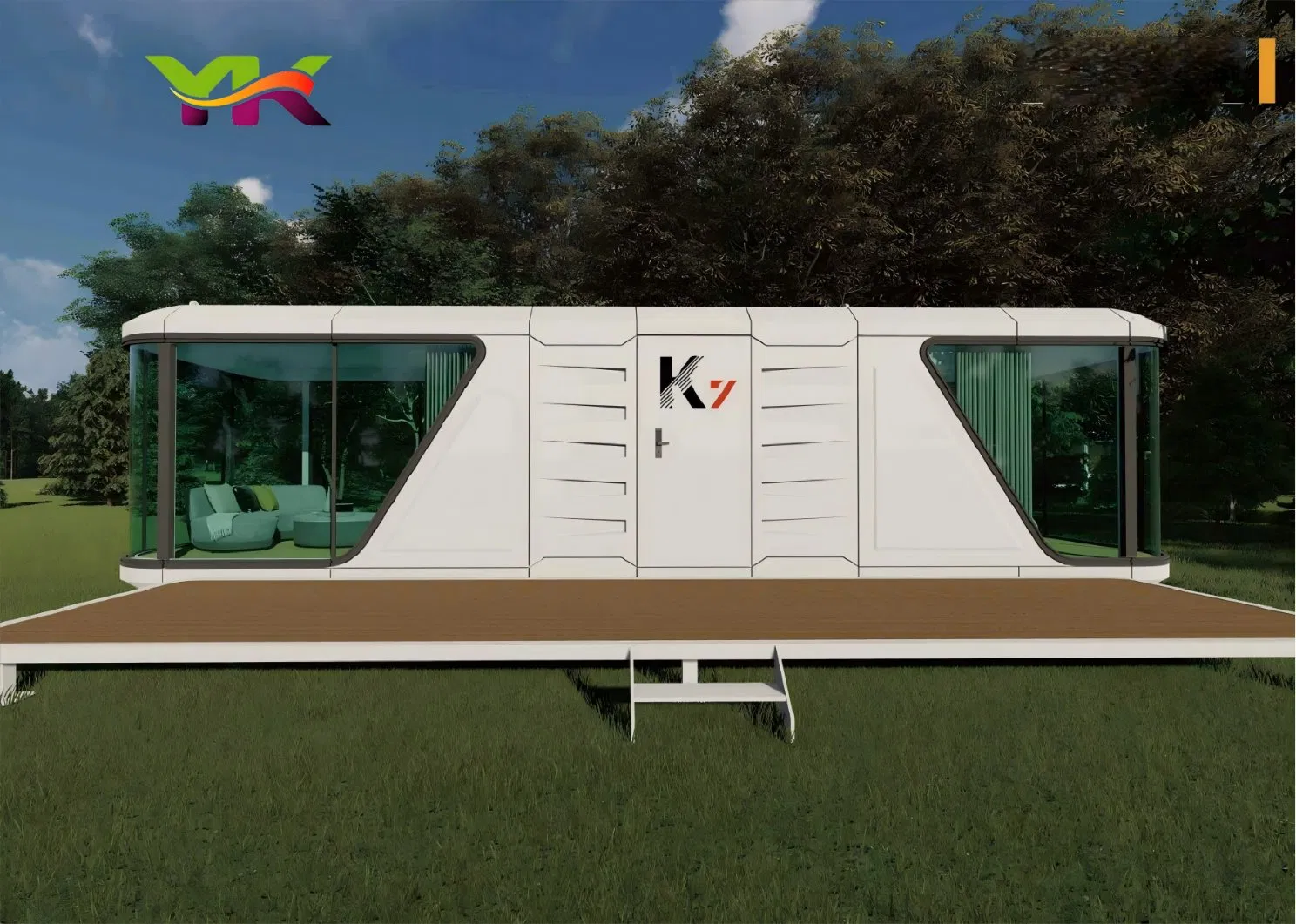 Modular Home House Casa Movable Prefabricated Tiny Luxury Pod Space Capsule Hotel Mini Prefab Living Smart Apple Mobile Cabin Container Vila House for Sale