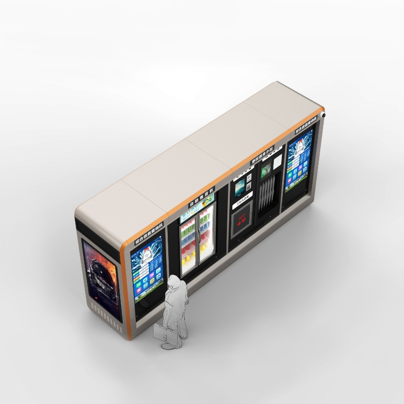 Interactive Vending Unit with Eye-Catching Digital Marketing Features
