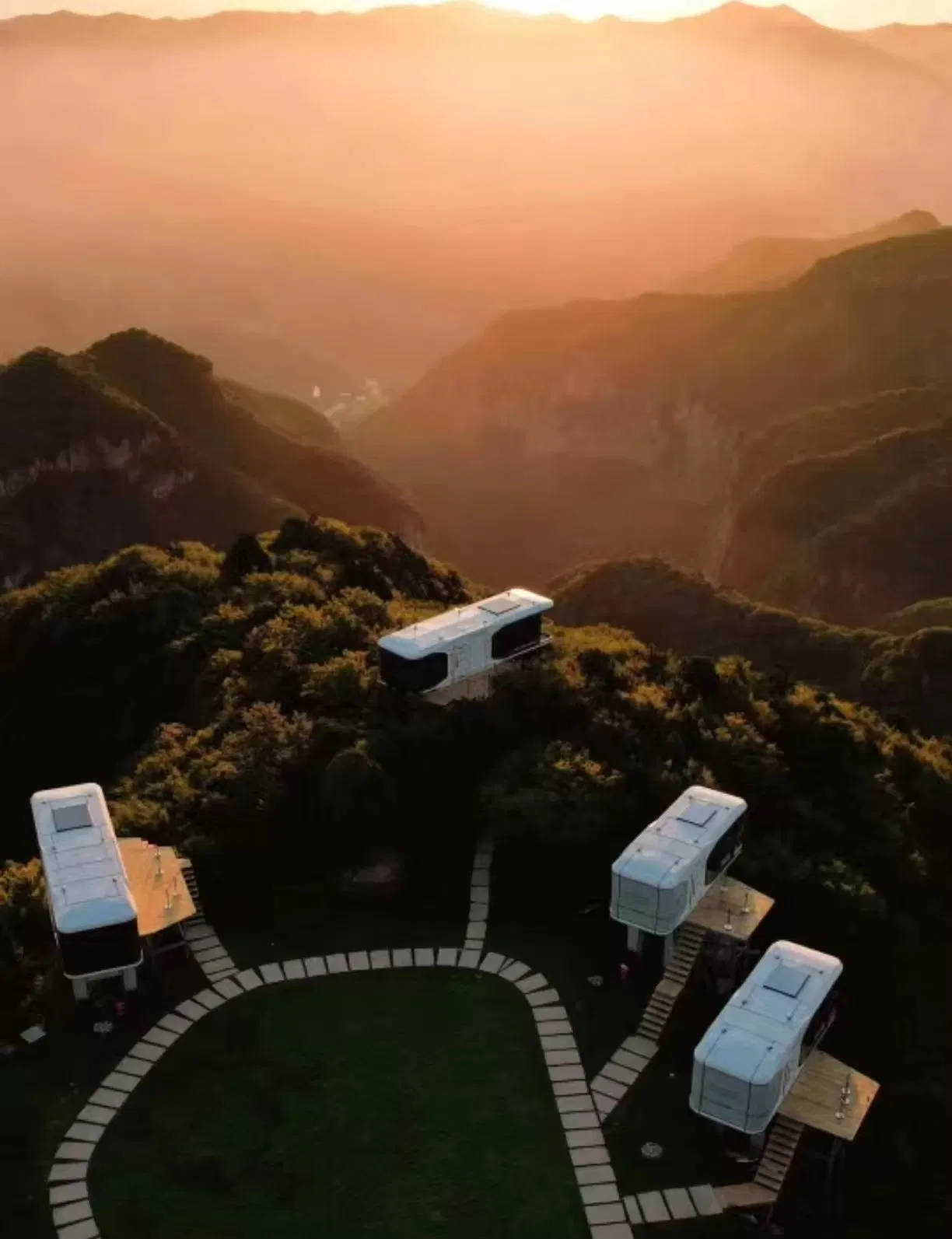 Site Office Cabin Durable Prefab Container House for Construction Camp and Mining Project