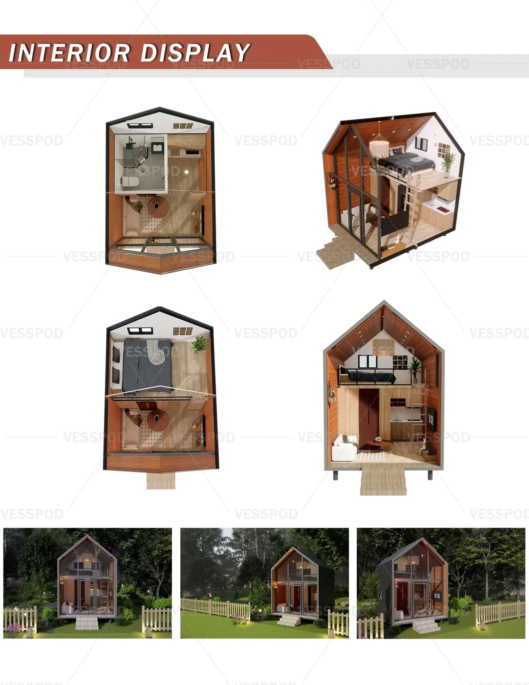 Prefabricated Triangle House View 2