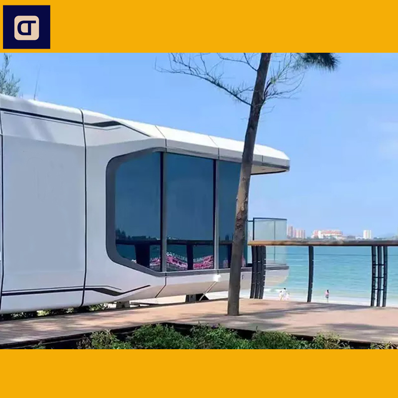 Easy Quick Assembly Custom Outdoor Beautiful Design Living Glass Tiny Container Prefab House
