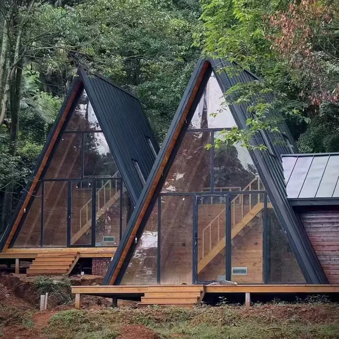 Custmoized Modern Luxury a Frame Capsule House Expandable Container Villa