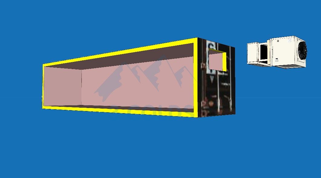 ETL Certificated Monoblock Refrigeration Unit for Cold Room Build in Container