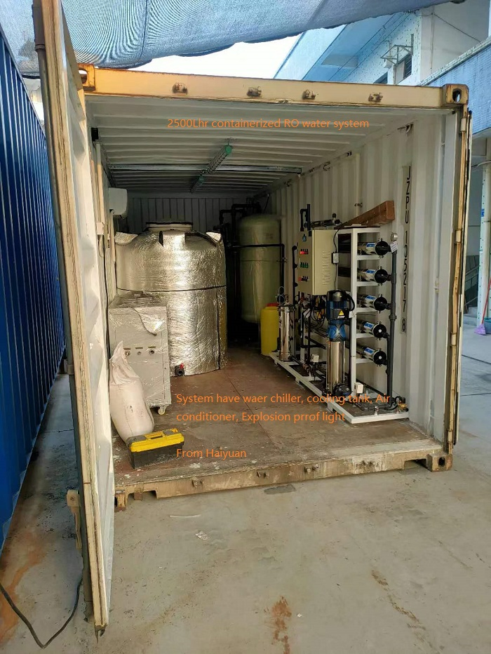 Containerised Seawater Desalination Container Moveable RO Sea Water Desalination RO Unit