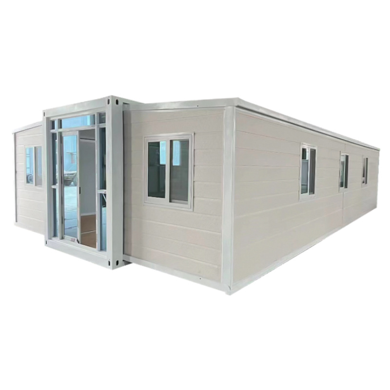 Prefabricated Luxury Custom Design Homes One Side Glass Wall Sunroom Container House