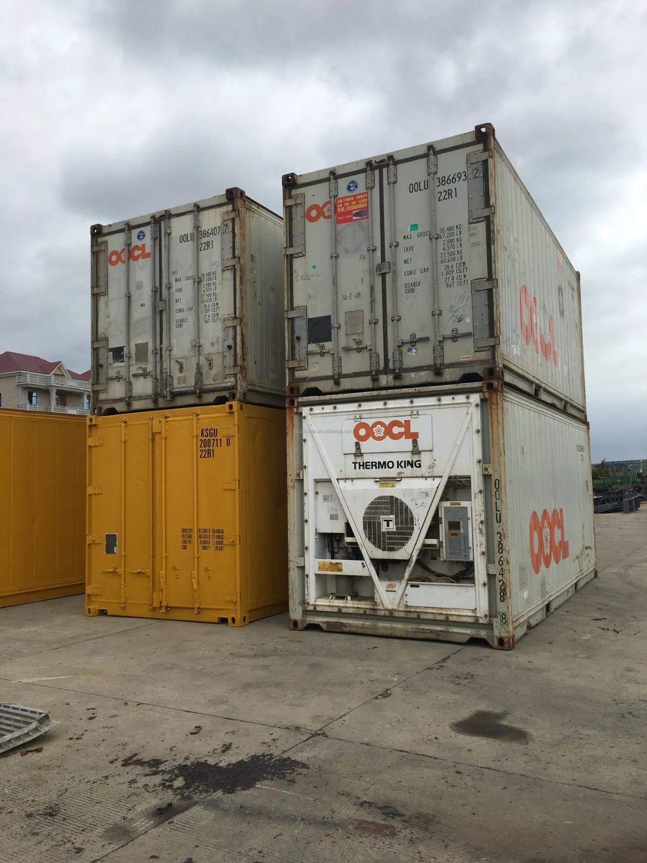 Refrigerated Container 40 Feet Frozen Shipping Container Equip Cooling Unit