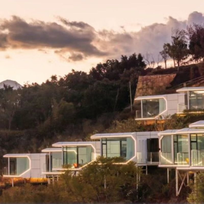 Modern Style Container House Prefabricated Small House Solar Powered Space Capsule House for Sale