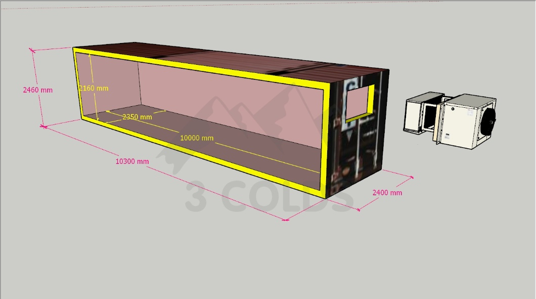 ETL Certificated Monoblock Refrigeration Unit for Cold Room Build in Container