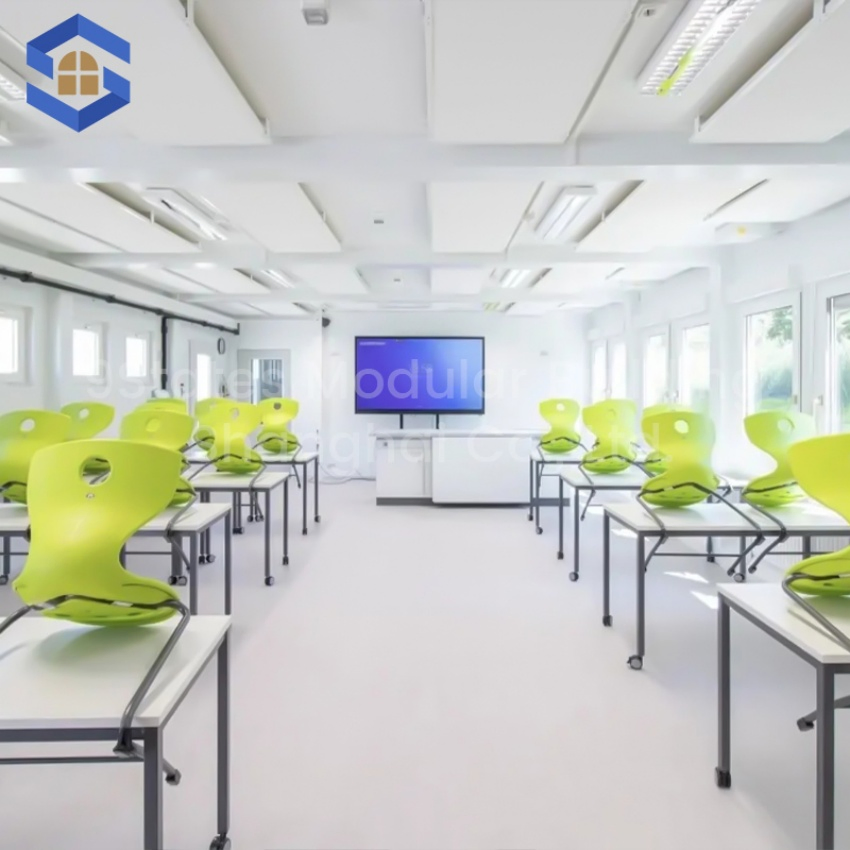 Modular-Expandable Prefabricated Steel Building Container House 20FT Fast-Install Classroom Kit