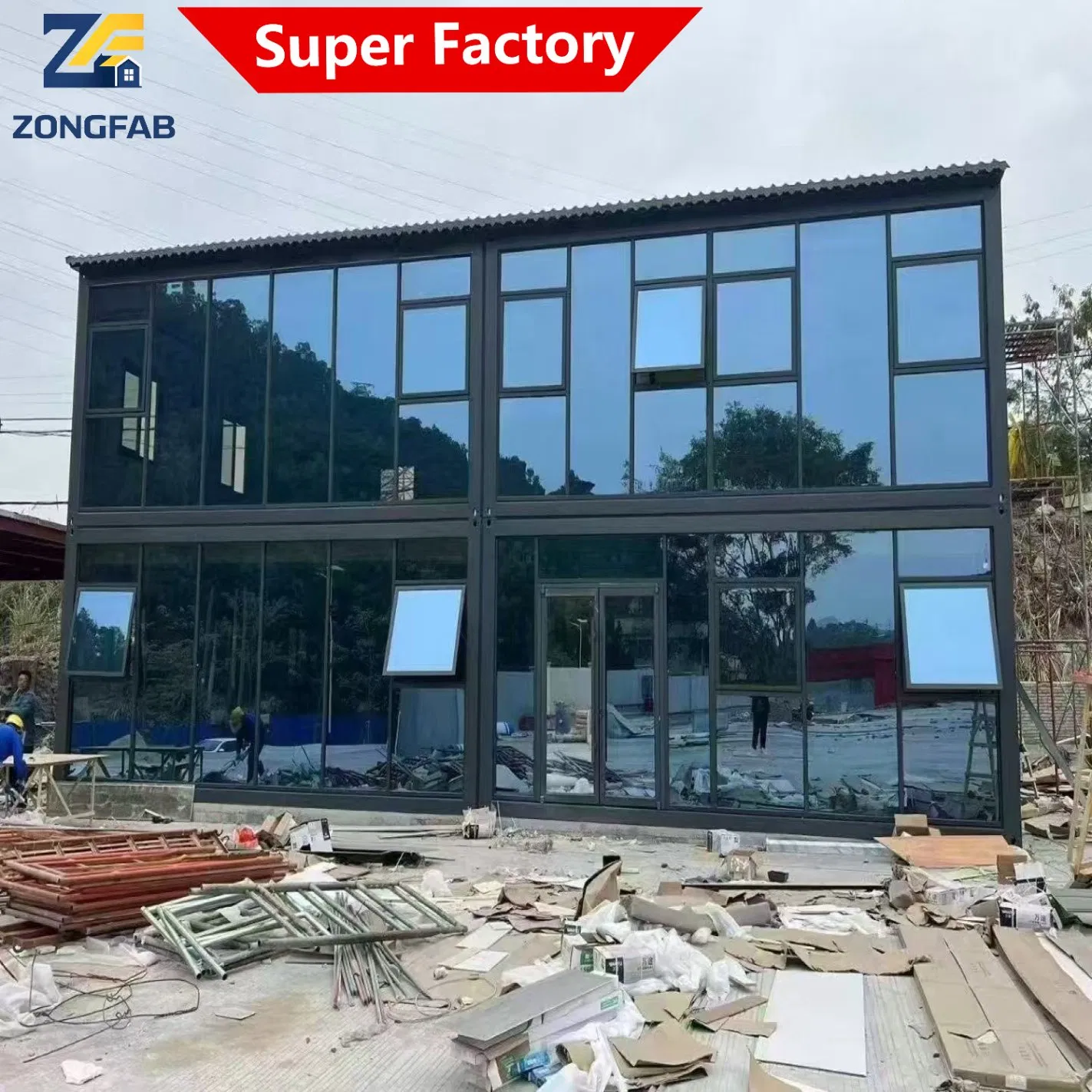 Multi-Storey Story Steel Living Detachable Assembly Prefab Prefabricated Container Building Housing