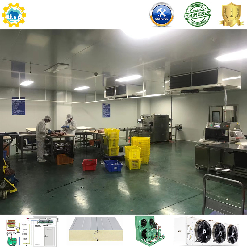 Cold Storage Room Freezer Container 100mm Panel Condensing Unit