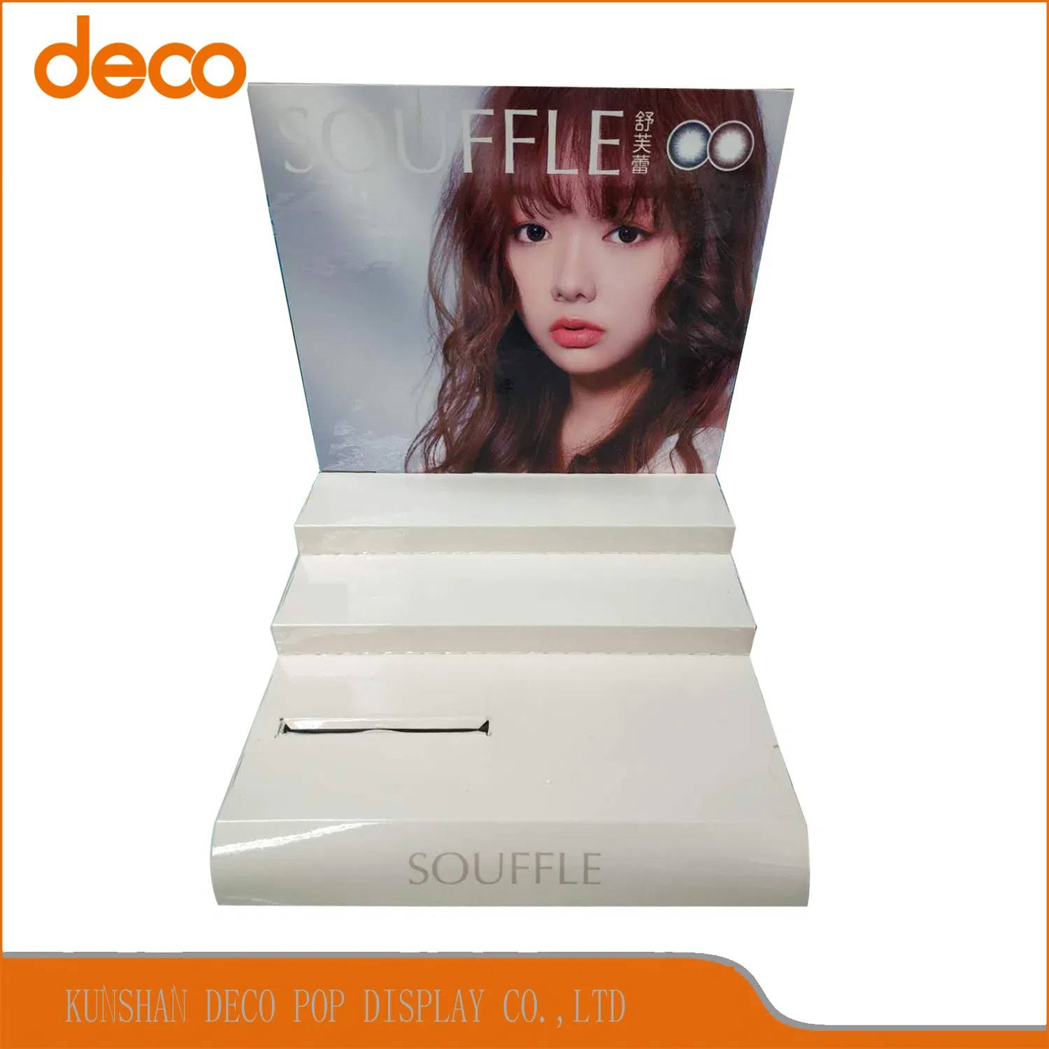 Paper Counter Display Shelves Cardboard Counter Display Units Fpr Retail