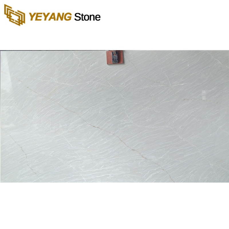 Yeyang Backlit/Translucent Stone Quartz for Bar/Island/Counter/Hotel/Reception Desk Countertop Artificial Grey Quartz Supplier