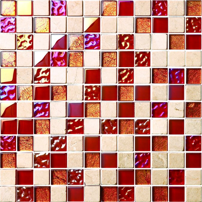 2017 Modern Design Glass and Marble Tile Mosaic