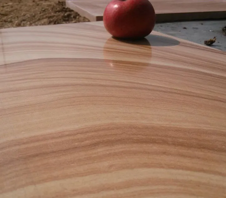 Yellow Wooden Vein Sandstone Slab