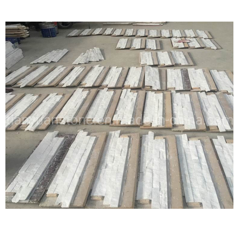 China Natural White Quartzite Stacked Culture Stone