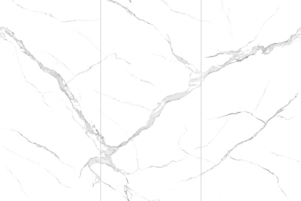 Modern Luxury Carrara White Porcelain Big Slab Sintered Stone 1200*2400