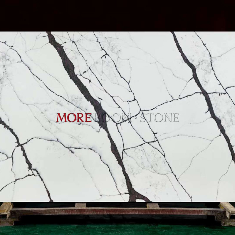 China Hot Sale Artificial Stone White Marble Quartz Stone Slab for Kitchen Countertops