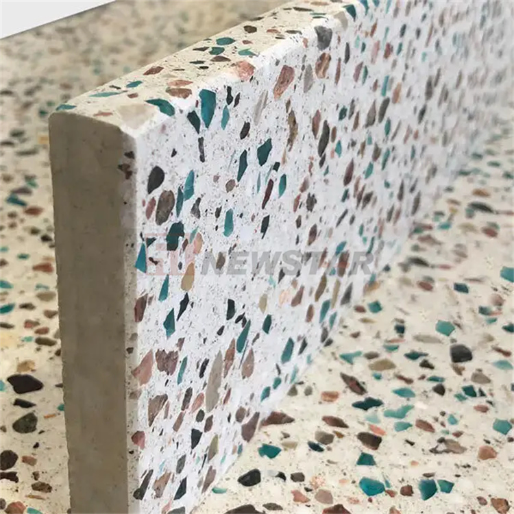 Surface Stone Board Inorganic Floor Design Terrazzo Tile Slab Floor Wall Counter Top Artificial Stone Terrazzo