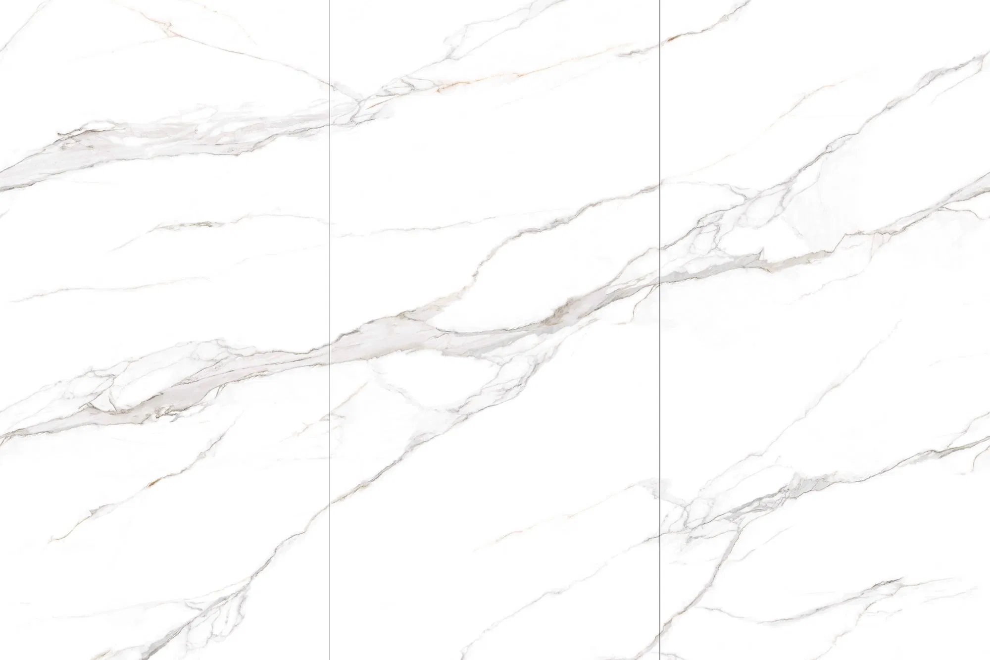 Modern Luxury Carrara White Porcelain Big Slab Sintered Stone 1200*2400