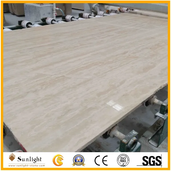 Travertine Slabs Polishing