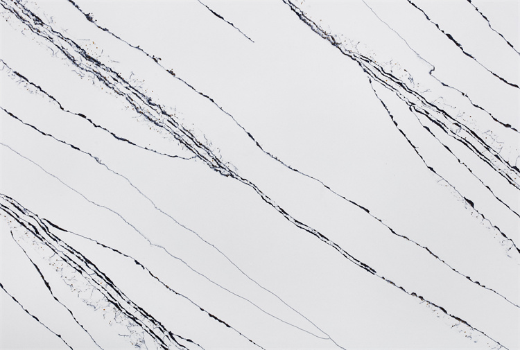 Commercial White/Black Kitchen/Bathroom Countertop Table Artificial Quartz