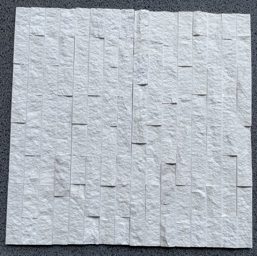 Natural stone veneer ledger panel polished/split White Limestone Stacked Wall Stone for interior/outdoor/exterior bathroom/kitchen/lobby wall/background