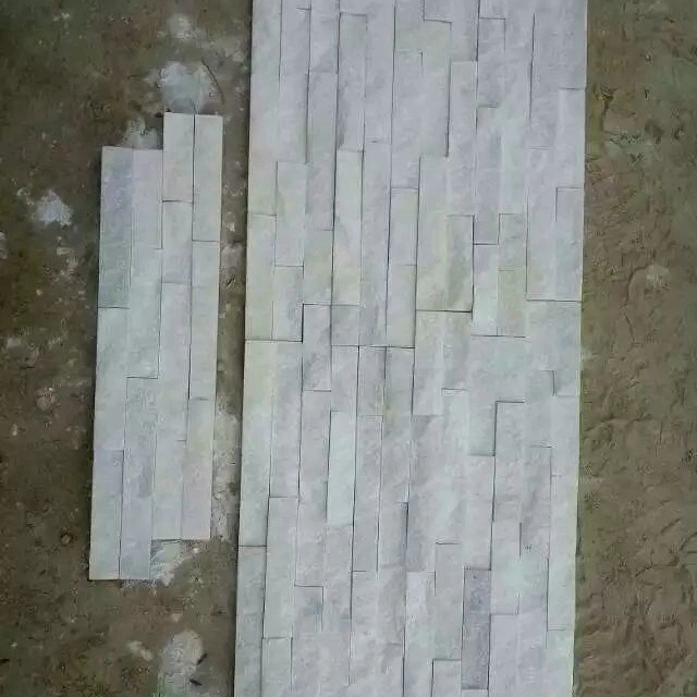 Natural Pure White Quartzite Ledge Wall Stone