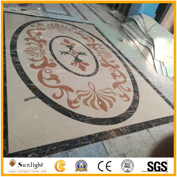 Marble Stone Waterjet Medallion Patterns for Hall Flooring Tile