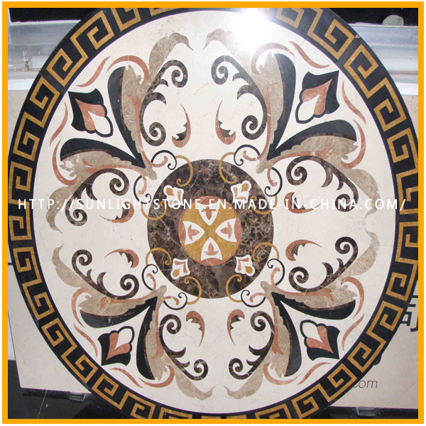 Customize Water Jet Marble Stone Medallions for Flooring Tile
