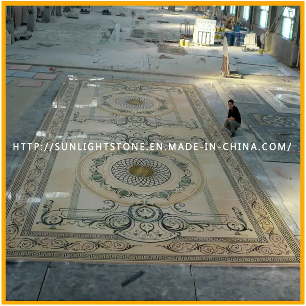 Water Jet Marble Medallion Pattern 6