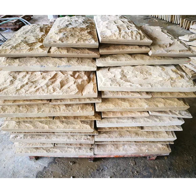 Natural Sandstone Slabs Paving Stone Yellow Sandstone for Villa Wall