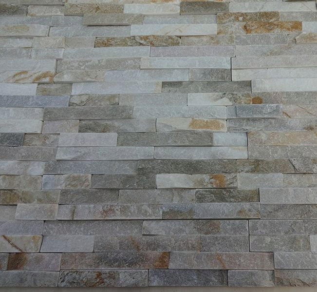 Natural Stone Split Yellow Mixed Quartzite Stacked Ledge Stone 10 X36mm for Wall Tile and Wall Panel/Culture Stone