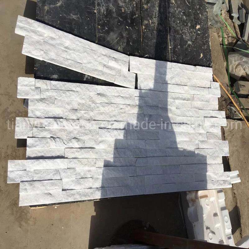 China Natural White Quartzite Stacked Culture Stone