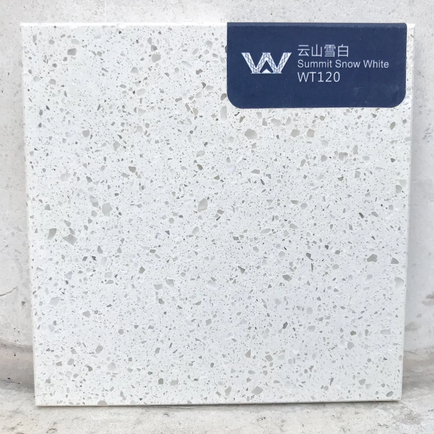 Cement Slab Light Gray Terrazzo Vanity Top for Apartment