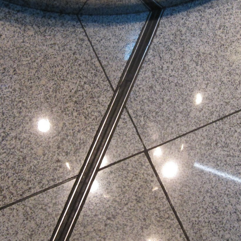 Control Terrazzo Floor with Stainless Steel