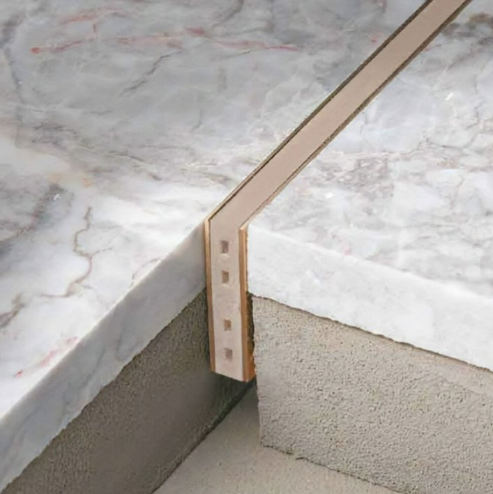 Control Terrazzo Floor with Stainless Steel