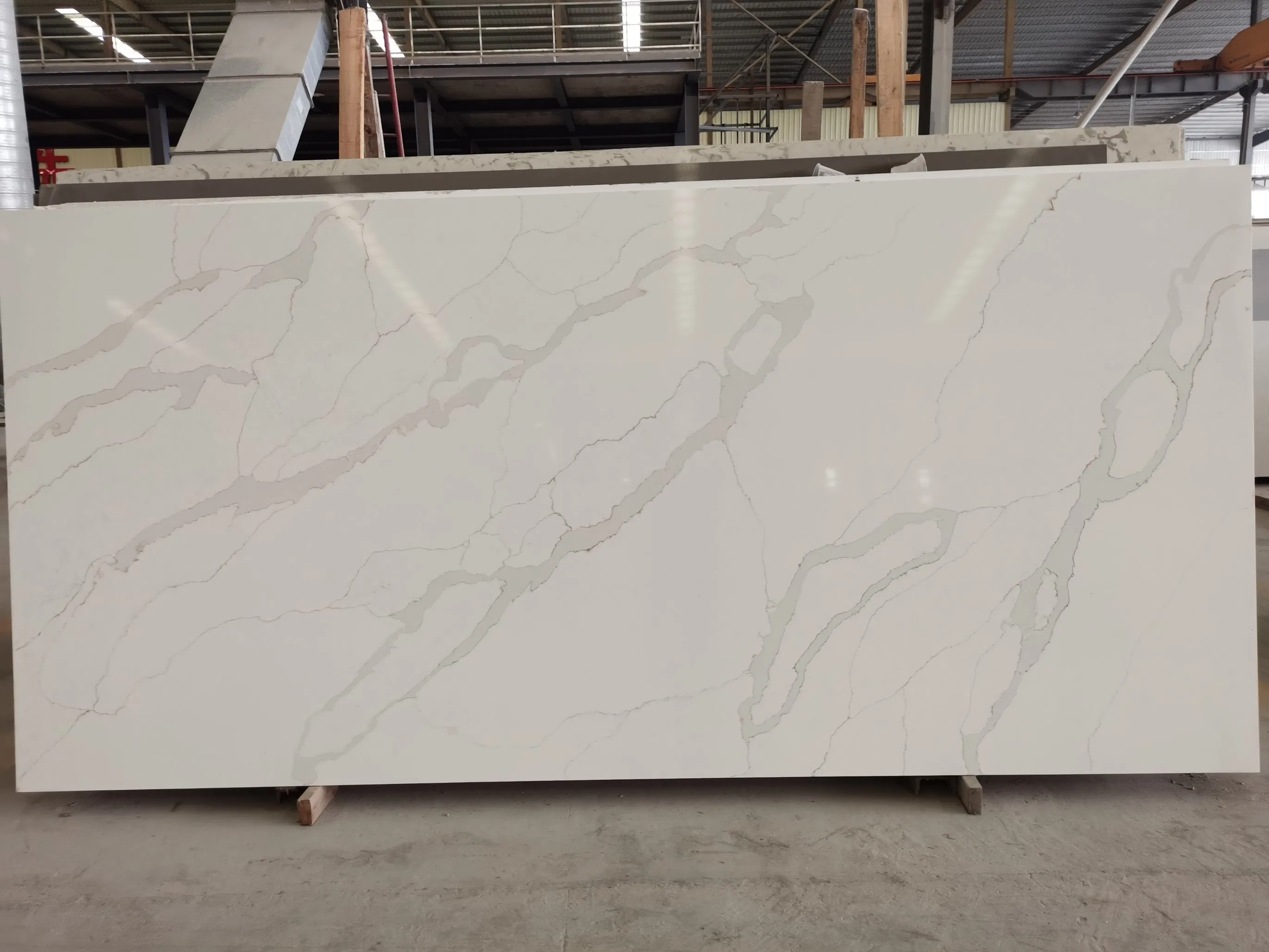 Quartz Stone Artificial Calacatta Marbles Looks Quartz Slab Quartz Countertop