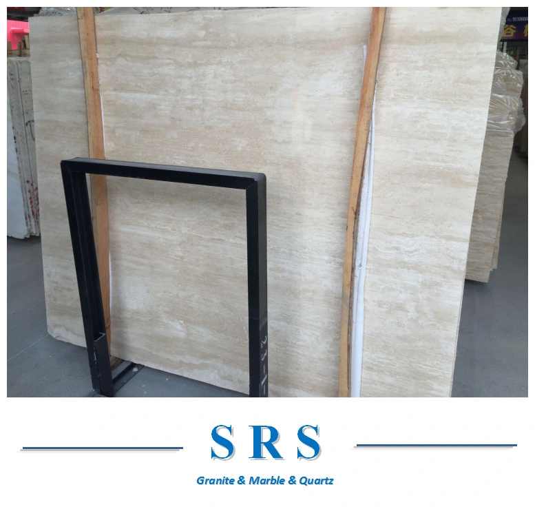 Natural Beige/Yellow/Coffee Travertine Marble Flooring, Fireplace, Travertine