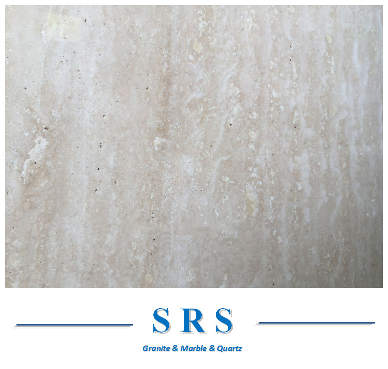 Natural Beige/Yellow/Coffee Travertine Marble Flooring, Fireplace, Travertine