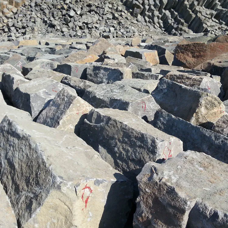 Black Basalt Paving Stone Display