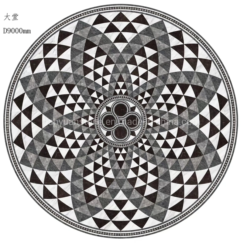 Natural Marble Waterjet Medallion Patterns for Floor/Hotel/Home Decoration